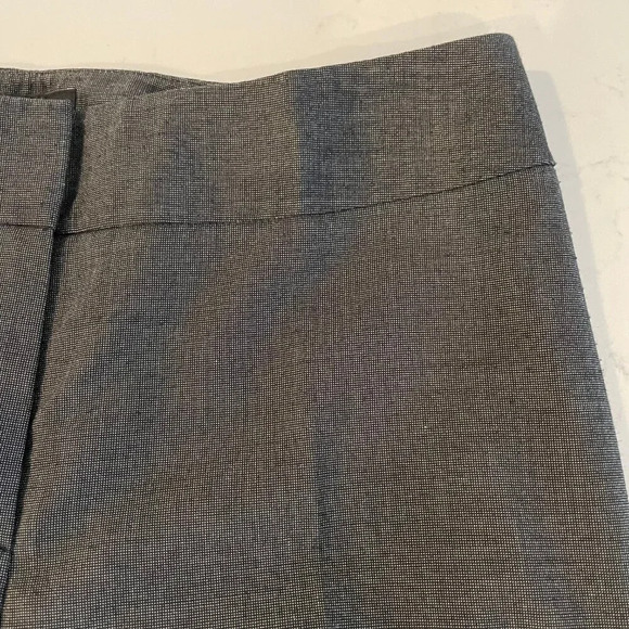 Jones NY Collection Stretch Wide Leg Mid Rise Poly Blend Pants Black Grey Sz 4 - Picture 6 of 13
